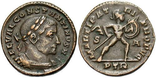 1/2 Follis Römische Kaiserzeit (27BC-395) Bronze Konstantin I (272 - 337)