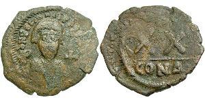 1/2 Follis 拜占庭帝国 青铜 Phocas(?-610)