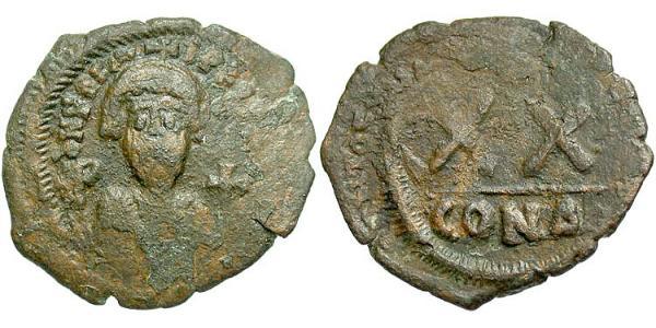 1/2 Follis 拜占庭帝国 青铜 Phocas(?-610)