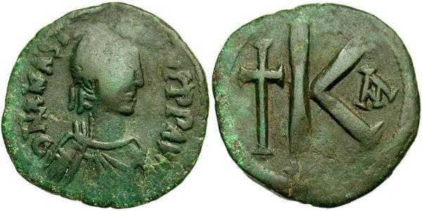 1/2 Follis 拜占庭帝国 青铜 阿纳斯塔修斯一世