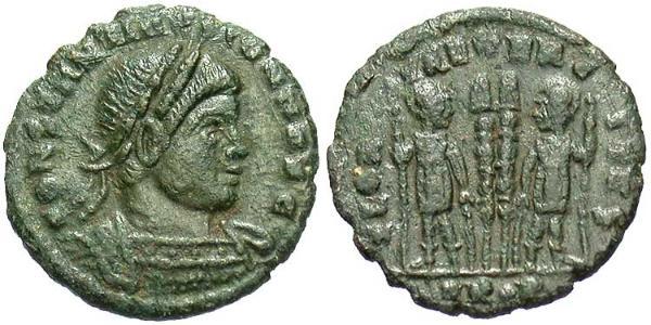 1/2 Follis 羅馬帝國 青铜 君士坦提烏斯二世