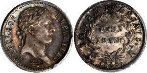 1/2 Franc Premier Empire (1804-1814) Argent Napoléon Ier(1769 - 1821)