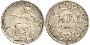 1/2 Franc Suisse Argent 