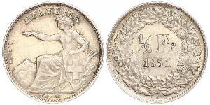 1/2 Franc Suisse Argent 