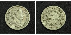 1/2 Franc Primo Impero francese (1804-1814) Argento Napoleone Bonaparte(1769 - 1821)