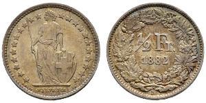 1/2 Franc Svizzera Argento 