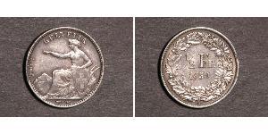 1/2 Franc Svizzera Argento 