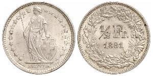 1/2 Franc Schweiz Kupfer/Nickel 