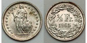 1/2 Franc Schweiz Kupfer/Nickel 