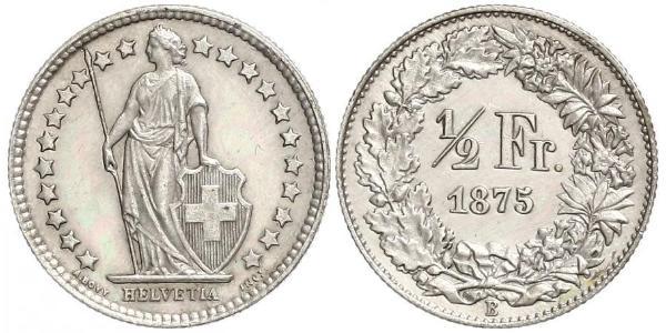 1/2 Franc Schweiz Kupfer/Nickel 