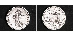 1/2 Franc Quinta Repubblica francese (1958 - ) Nichel 