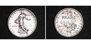 1/2 Franc Quinta Repubblica francese (1958 - ) Nichel 