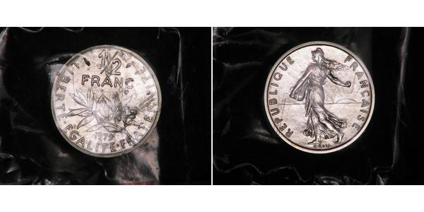 1/2 Franc Cinquième République (1958 - ) Nickel 