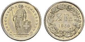 1/2 Franc Suiza Níquel/Cobre 