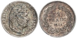 1/2 Franc Francia Plata Luis Felipe I de Francia  (1773 -1850)