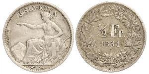 1/2 Franc Schweiz Silber 