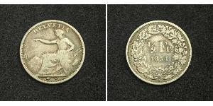 1/2 Franc Schweiz Silber 