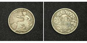 1/2 Franc Switzerland Silver 