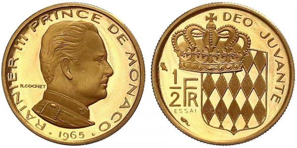 1/2 Franc Monaco  