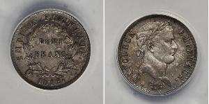 1/2 Franc 法兰西第一帝国 (1804 - 1814) 銀 拿破仑一世(1769 - 1821)