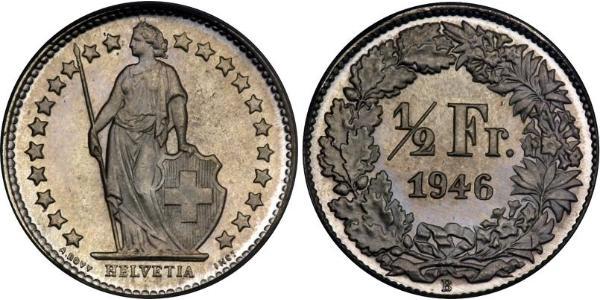 1/2 Franc 瑞士 銅/镍 