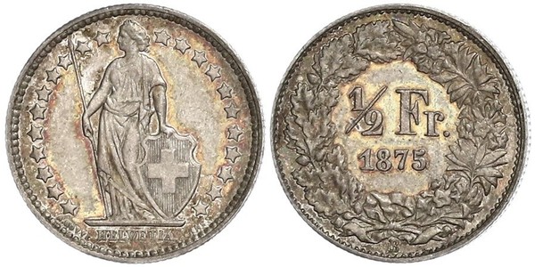 1/2 Franc 瑞士 銅/镍 
