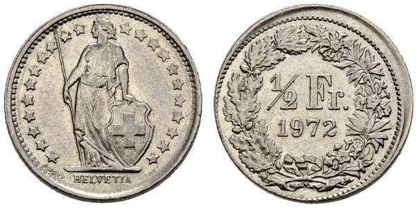 1/2 Franc 瑞士 銅/镍 