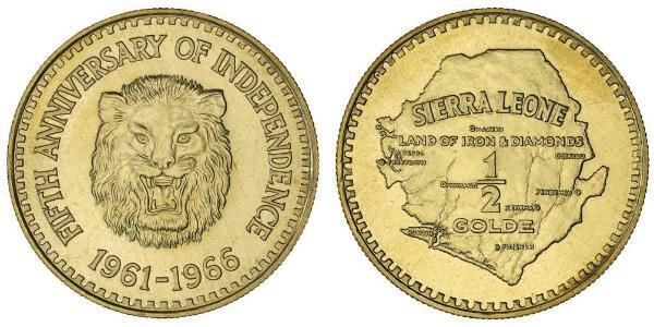 1/2 Golde Sierra Leona Oro 