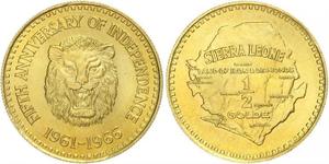 1/2 Golde Sierra Leone Oro 