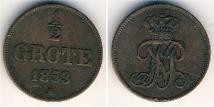 1/2 Groat  Copper 