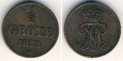 1/2 Groat  Kupfer 