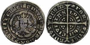 1/2 Groat Reino de Inglaterra (927-1649,1660-1707) Plata Enrique VI (1421-1471)