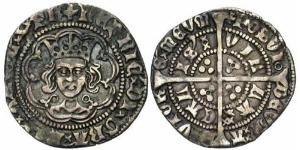 1/2 Groat Reino de Inglaterra (927-1649,1660-1707) Plata Enrique VI (1421-1471)