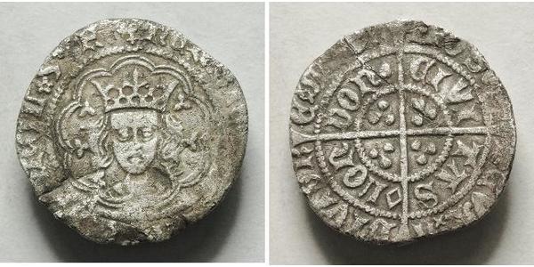 1/2 Groat Reino de Inglaterra (927-1649,1660-1707) Plata Enrique VI (1421-1471)