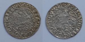 1/2 Groschen Grand-duché de Lituanie (1236 - 1791) Argent Sigismond II de Pologne (1548 - 1569)