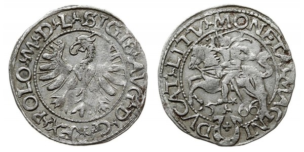 1/2 Groschen Grand-duché de Lituanie (1236 - 1791) Argent Sigismond II de Pologne (1548 - 1569)