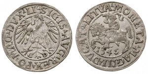 1/2 Groschen Gran Ducado de Lituania (1236 - 1791) Plata Segismundo II Augusto Jagellón (1548 - 1569)