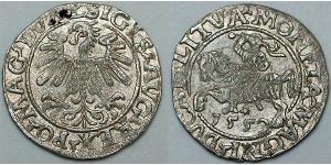 1/2 Groschen Gran Ducado de Lituania (1236 - 1791) Plata Segismundo II Augusto Jagellón (1548 - 1569)