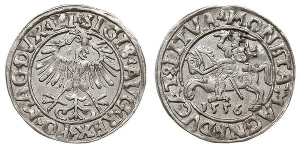 1/2 Groschen Grand Duchy of Lithuania (1236 - 1791) Silver Sigismund II Augustus (1548 - 1569)
