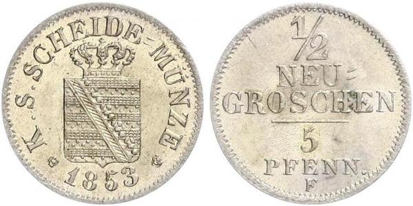 1/2 Grosh Kingdom of Saxony (1806 - 1918)  