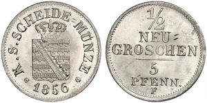 1/2 Grosh Königreich Sachsen (1806 - 1918)  