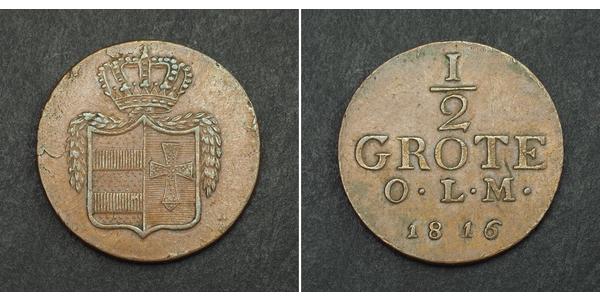 1/2 Grote States of Germany Cobre 