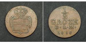 1/2 Grote States of Germany Copper 