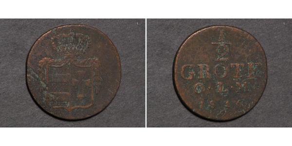 1/2 Grote States of Germany Copper 