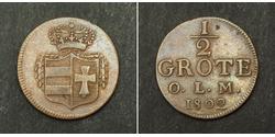 1/2 Grote 联邦州 (德国) 銅 