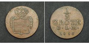 1/2 Grote 联邦州 (德国) 銅 