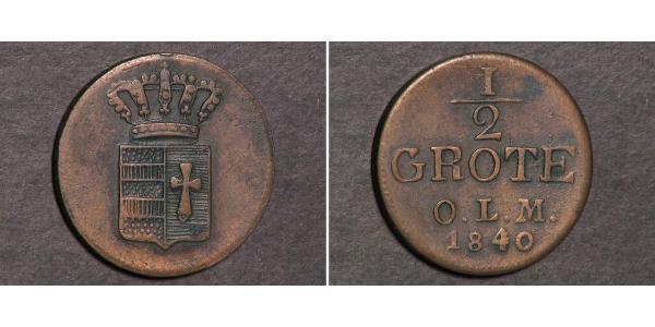 1/2 Grote 联邦州 (德国) 銅 