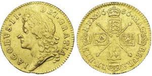 1/2 Guinea Kingdom of England (927-1649,1660-1707) Gold James II (1633-1701)