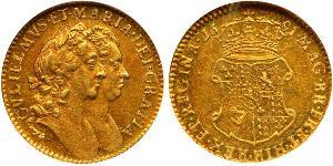 1/2 Guinea Kingdom of England (927-1649,1660-1707) Gold William III (1650-1702)