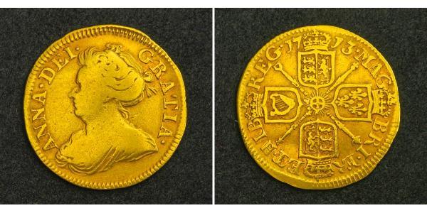 1/2 Guinea Kingdom of Great Britain (1707-1801) Gold Anne, Queen of Great Britain (1665-1714)